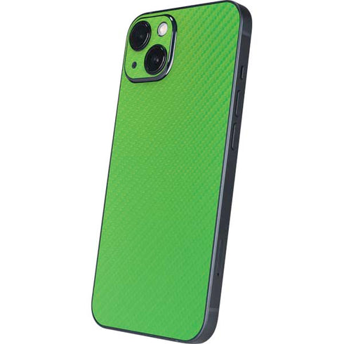 Green Carbon Fiber Specialty Material iPhone 13 Skin